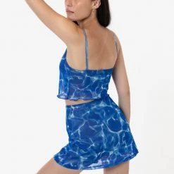 Los Angeles Apparel RNS780P - Printed Micro Mesh Skort