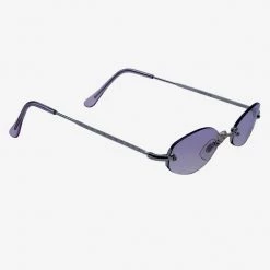 Los Angeles Apparel Women's SGHEART - Heartbreaker Skinny Sunglasses With Heart Decal