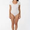 Los Angeles Apparel B115CFS - Short Sleeve Bodysuit Women's 1 Los Angeles Apparel B115CFS - Short Sleeve Bodysuit Women's