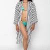 Los Angeles Apparel RPCH01 - Printed Chiffon Kimono Robe