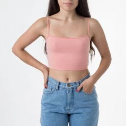 Los Angeles Apparel 8396 - Spaghetti Crop Top