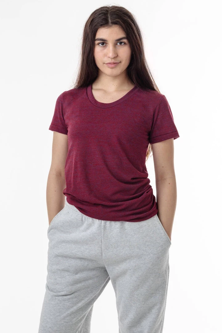 Los Angeles Apparel TR3001 - Short Sleeve Tri-Blend T-Shirt Women's 6 Los Angeles Apparel TR3001 - Short Sleeve Tri-Blend T-Shirt Women's