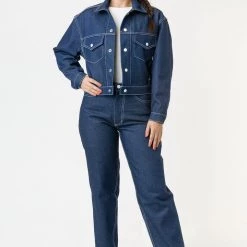 Los Angeles Apparel RDNW01 - Raw Indigo Women's Relaxed Fit Jeans