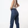 Los Angeles Apparel RDNW01 - Raw Indigo Women's Relaxed Fit Jeans 2 Los Angeles Apparel RDNW01 - Raw Indigo Women's Relaxed Fit Jeans