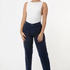 Los Angeles Apparel RBDW01GD - Garment Dye Women's Relaxed Fit Bull Denim Jean