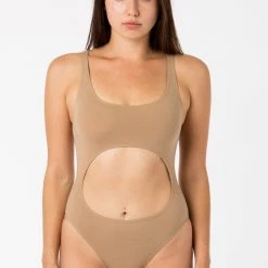 Los Angeles Apparel B106CF - Cutout Bodysuit Women's