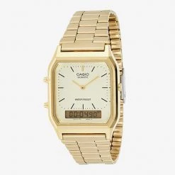 Los Angeles Apparel Watches WCHAMSIO - Men's Casio Classic Gold Watch