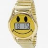 Los Angeles Apparel Women's WCHRHAPPI - Unisex Happy Face Gold Watch