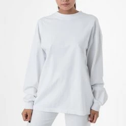 Los Angeles Apparel 1406GD Mix - Long Sleeve Garment Dye Mockneck T-Shirt