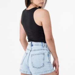 Los Angeles Apparel 4308 - Baby Rib Crop Tank