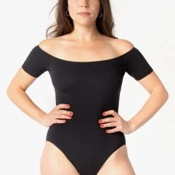 Los Angeles Apparel Women's B121CF - Off Shoulder Bodysuit