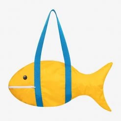 Los Angeles Apparel RNBGLDFISH - Gold Fish Nylon Bag