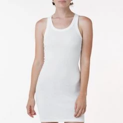 Los Angeles Apparel Women's 43286 - Baby Rib Mini Tank Dress