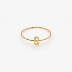 Los Angeles Apparel ALPHRNG - Alphabet Ring Women's