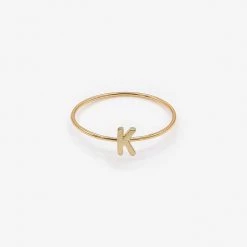 Los Angeles Apparel ALPHRNG - Alphabet Ring Women's