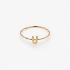 Los Angeles Apparel ALPHRNG - Alphabet Ring Women's
