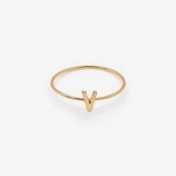 Los Angeles Apparel ALPHRNG - Alphabet Ring Women's