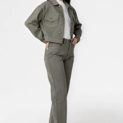 Los Angeles Apparel RBDW01GD - Garment Dye Women's Relaxed Fit Bull Denim Jean