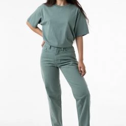 Los Angeles Apparel RBDW01GD - Garment Dye Women's Relaxed Fit Bull Denim Jean