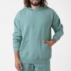 Los Angeles Apparel MWT09GD - Long Sleeve Garment Dye French Terry Pullover Hoodie