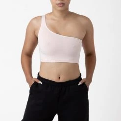 Los Angeles Apparel Women's 8389GD - Garment Dye One Shoulder Crop Top