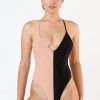 Los Angeles Apparel RRS102 - Ribbed Crossback One Piece Women's