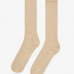 Los Angeles Apparel RIBCSOCK - Flat Knit Rib Crew Sock Women's