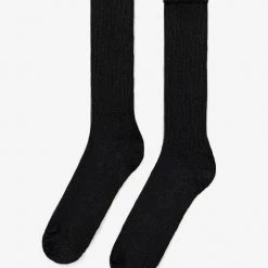 Los Angeles Apparel RIBCSOCK - Flat Knit Rib Crew Sock Women's