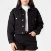 Los Angeles Apparel RBDW03GD - Garment Dye Cropped Bull Denim Jacket