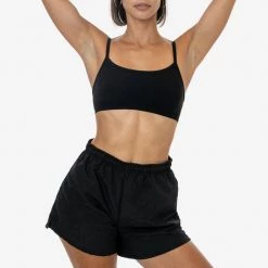 Los Angeles Apparel RNF314 - Women's Nylon Track Shorts