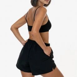 Los Angeles Apparel RNF314 - Women's Nylon Track Shorts 16 Los Angeles Apparel RNF314 - Women's Nylon Track Shorts