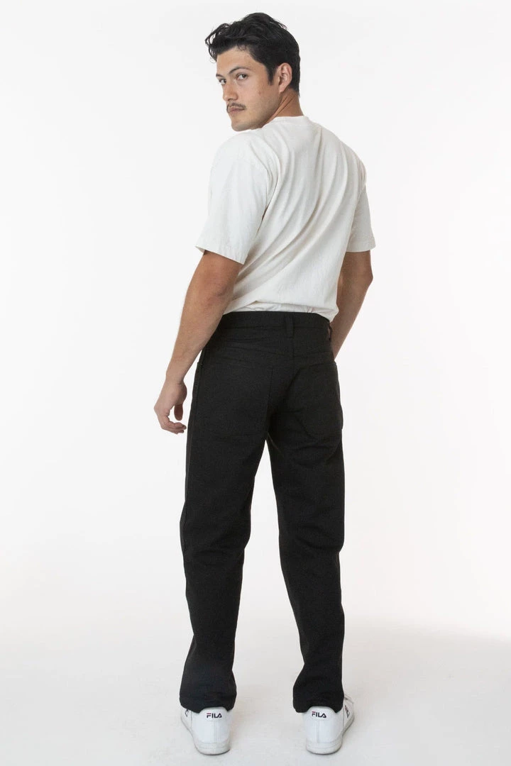 Los Angeles Apparel RTWL01 - Twill Work Pants Black 7 Los Angeles Apparel RTWL01 - Twill Work Pants Black