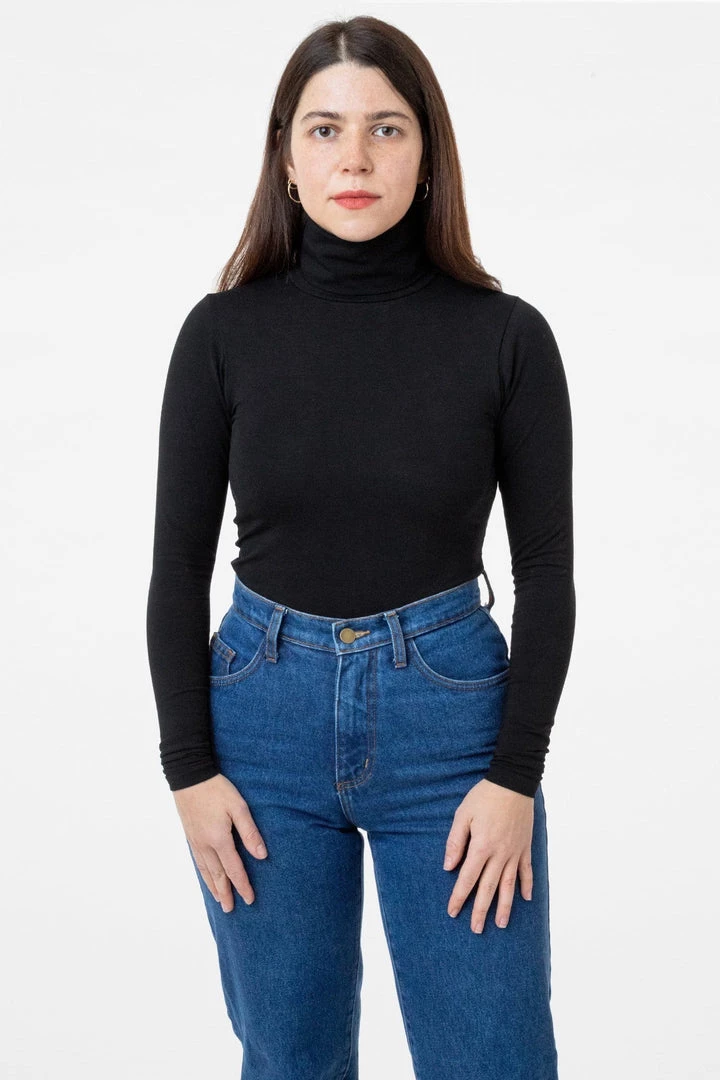 Los Angeles Apparel 8306 - Cotton Spandex Turtleneck 15 Los Angeles Apparel 8306 - Cotton Spandex Turtleneck