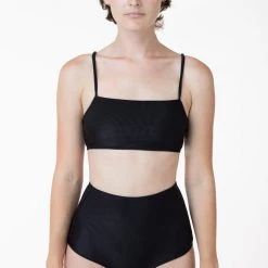 Los Angeles Apparel Women's RRS065 - Ribbed High Waist Bikini Bottom