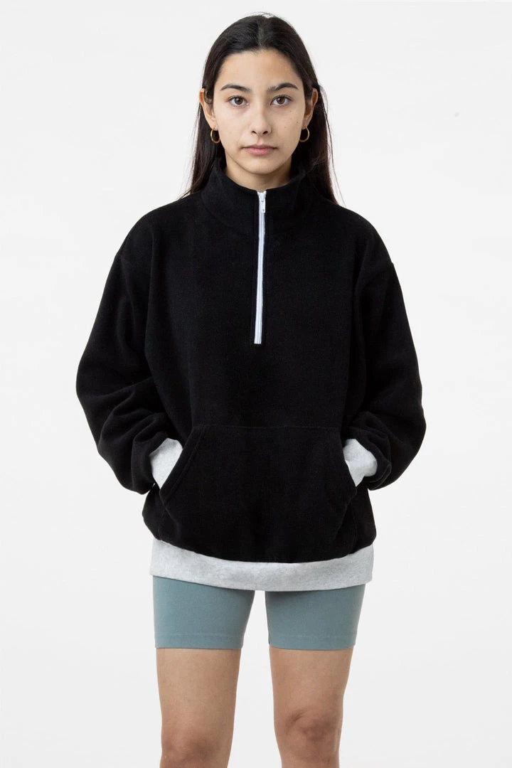 Los Angeles Apparel PF408 - Polar Fleece Half Zip Pullover 12 Los Angeles Apparel PF408 - Polar Fleece Half Zip Pullover