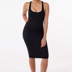 Los Angeles Apparel 3386GD - Heavy 2x1 Rib Racerback Dress Women's 17 Los Angeles Apparel 3386GD - Heavy 2x1 Rib Racerback Dress Women's