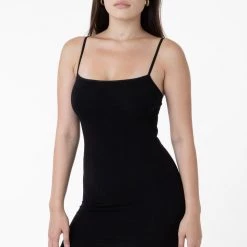 Los Angeles Apparel 83401 - Spaghetti Mid-Length Dress Women's