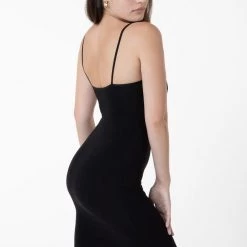 Los Angeles Apparel 83401 - Spaghetti Mid-Length Dress Women's