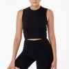 Los Angeles Apparel 4365 - Baby Rib Sleeveless Crew Neck Women's