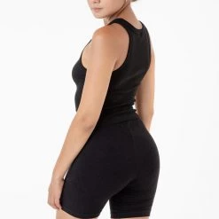 Los Angeles Apparel 4328 - Sporty Baby Rib Crop Tank Women's