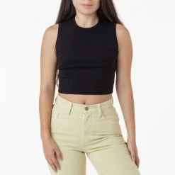 Los Angeles Apparel 4365 - Baby Rib Sleeveless Crew Neck Women's