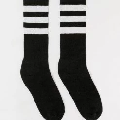 Los Angeles Apparel CALFSOCK - Unisex 3-Stripe Calf Sock Women's