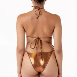 Los Angeles Apparel Women's RMH3004 - Shiny Matrix String Bikini Bottom