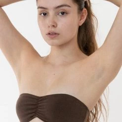 Los Angeles Apparel 83007GD - Garment Dye Ruched Tube Bra