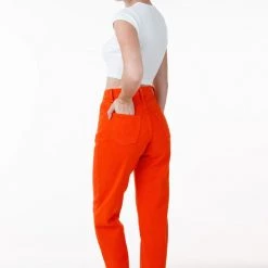 Los Angeles Apparel RBDW01GD - Garment Dye Women's Relaxed Fit Bull Denim Jean (Limited Edition)