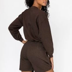 Los Angeles Apparel MWT06GD - Garment Dyed Cropped Mock Neck French Terry Pullover Women's