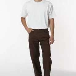 Los Angeles Apparel RTWL01 - Twill Work Pants Brown Women's 10 Los Angeles Apparel RTWL01 - Twill Work Pants Brown Women's