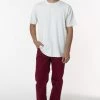 Los Angeles Apparel RTWL01 - Twill Work Pants Burgundy Women's