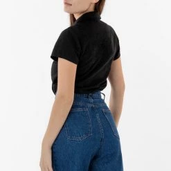 Los Angeles Apparel RCP345GD - Slim Fit Camp Collar Shirt Women's