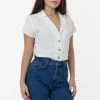 Los Angeles Apparel RCP345GD - Slim Fit Camp Collar Shirt Women's